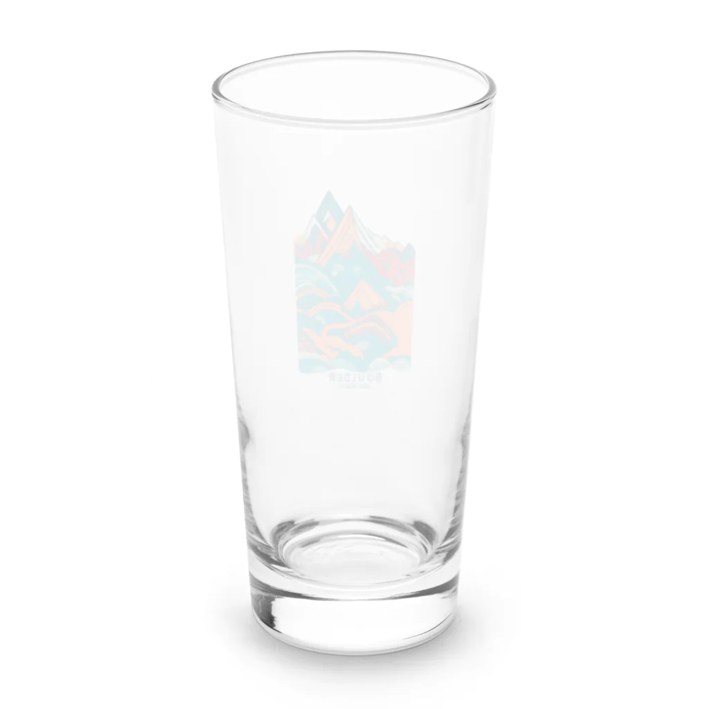 aokitaの【BLUE NORTH】ボルダーデザイン5 Long Sized Water Glass :back