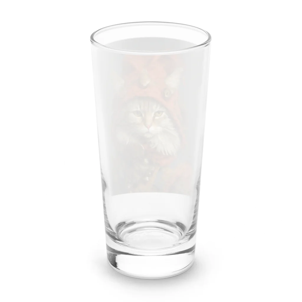 Shiyunのドット猫 グッズ Long Sized Water Glass :back