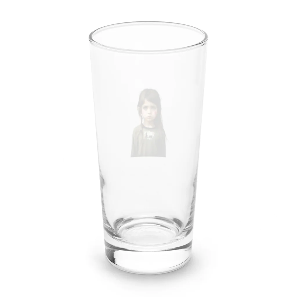 DX-LABB SHOPのウクライナ　少女 Long Sized Water Glass :back