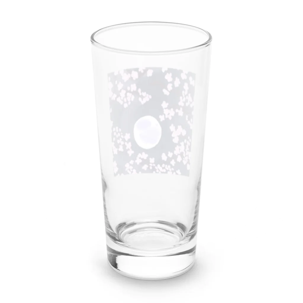 raran06の夜桜 Long Sized Water Glass :back