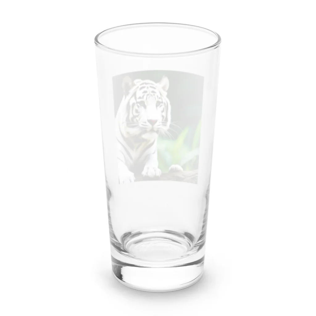 ショップルのホワイトタイガー グッズ プレミアムコレクション Long Sized Water Glass :back