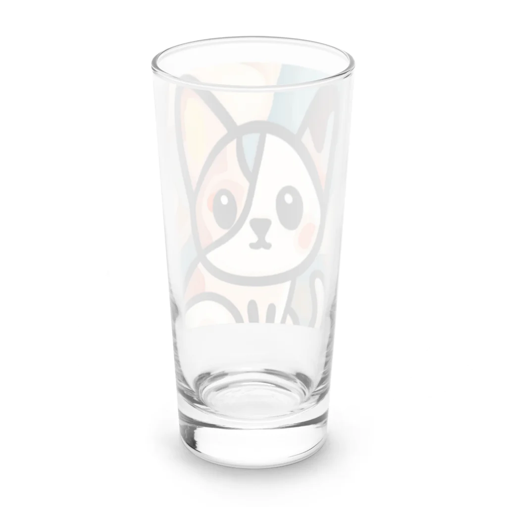 T2 Mysterious Painter's ShopのMysterious Cat Long Sized Water Glass :back