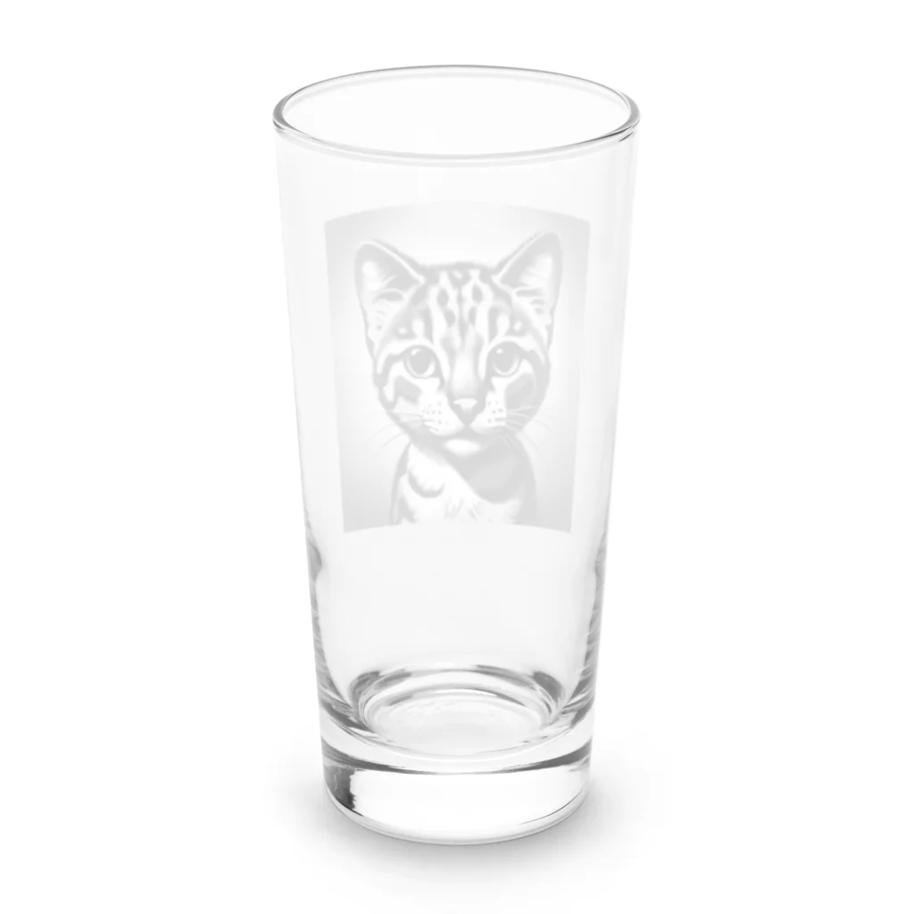 9neko6のサーバル Long Sized Water Glass :back