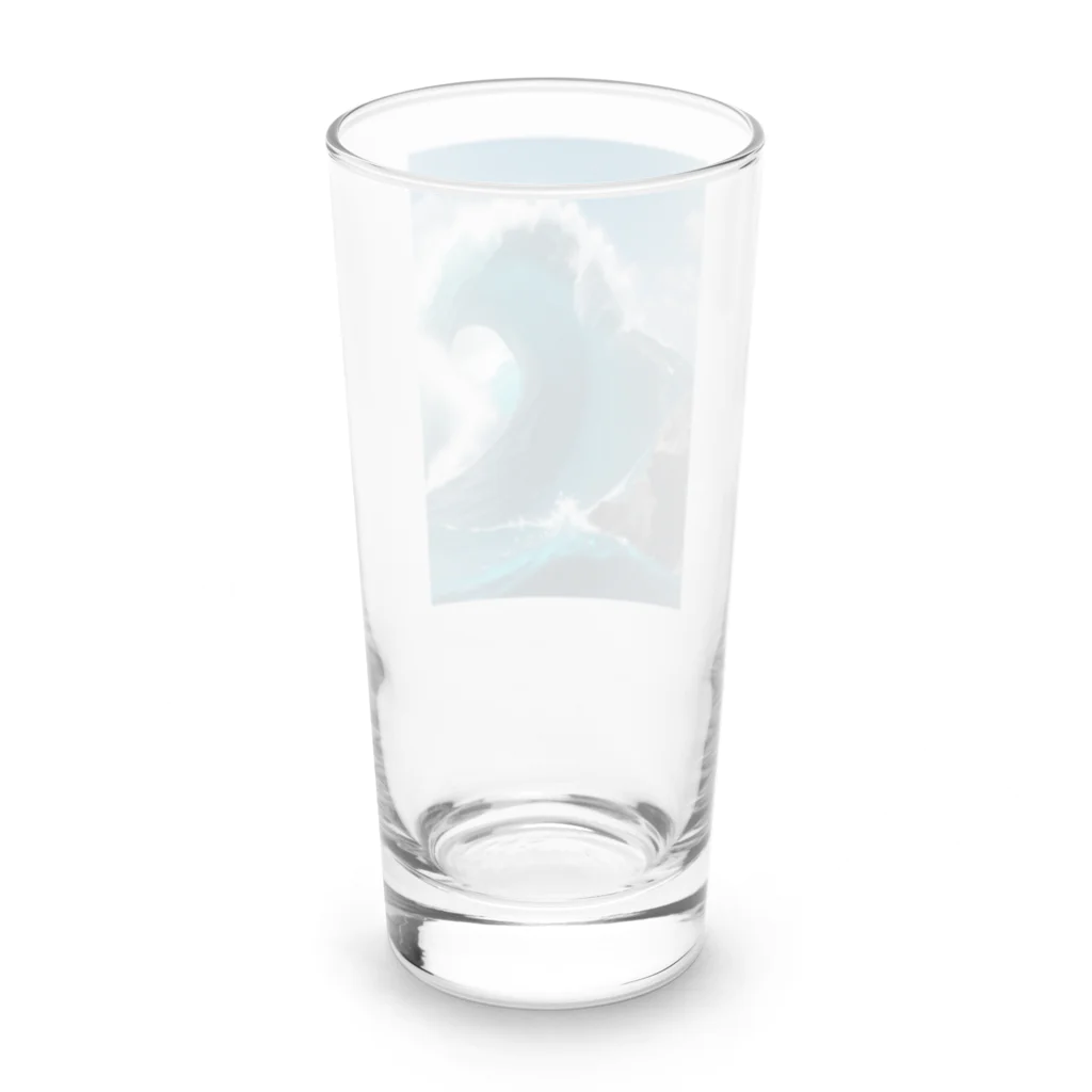 kurobe-taiyouのビックウェーブ Long Sized Water Glass :back