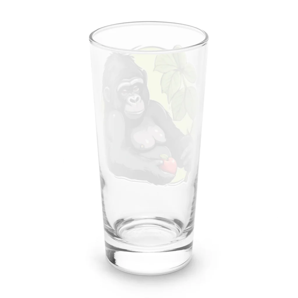 Sticker-Jrのゴリラ「gorugo」の日常 Long Sized Water Glass :back