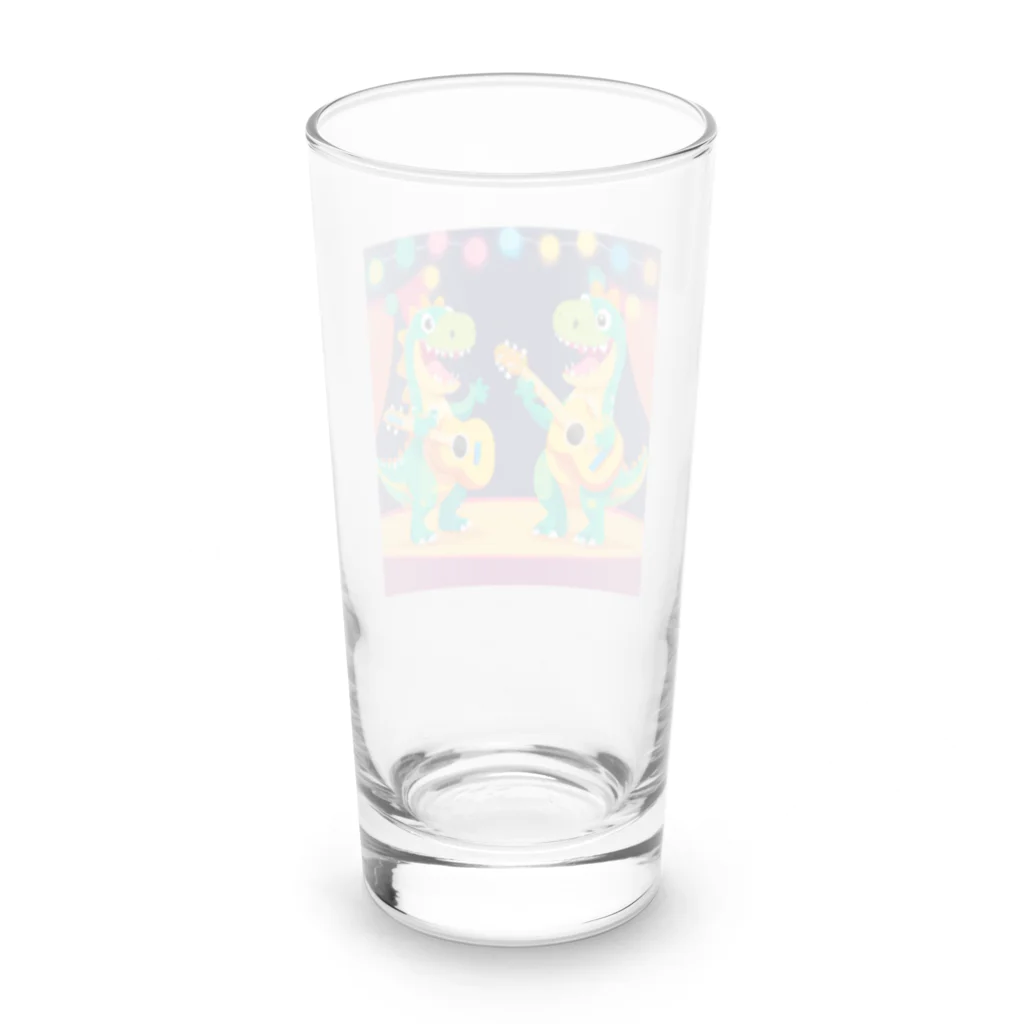 tick_tack shopのうたザウルス Long Sized Water Glass :back