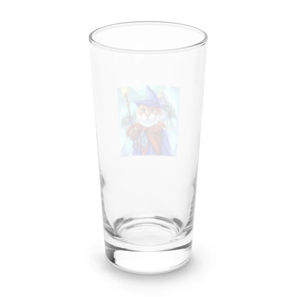 まさのお店の魔法使いの猫 Long Sized Water Glass :back