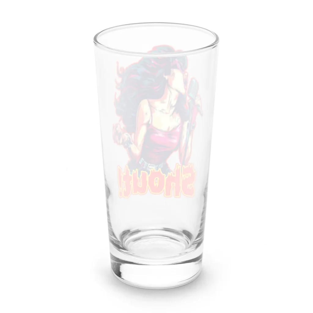 islandmoon13のSHOUT!　【ROCK歌手】シャウト！ Long Sized Water Glass :back