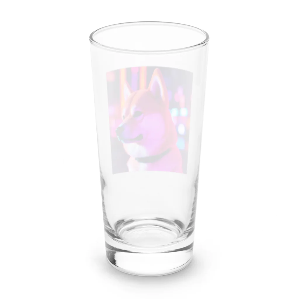 シュシュ🐩のお店の柴犬のお洒落アイテム　Shibainu Long Sized Water Glass :back