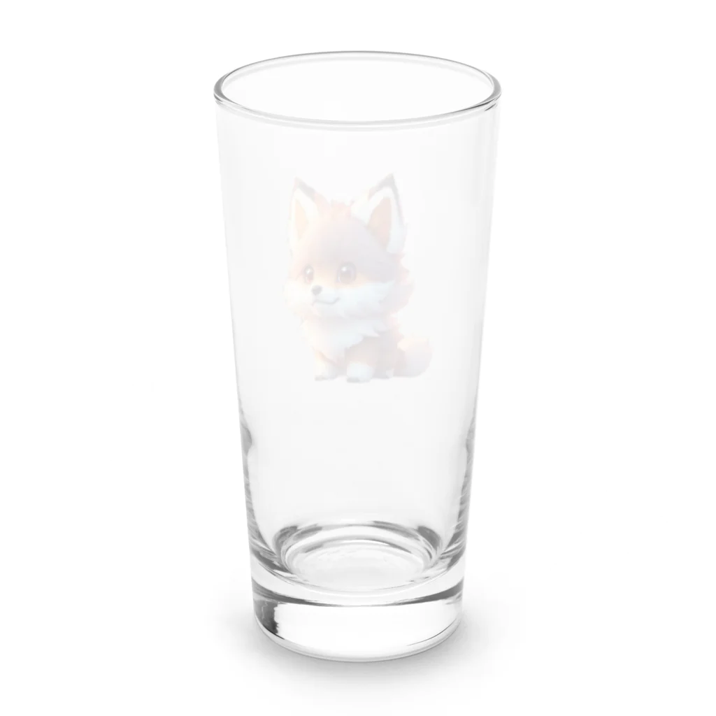 romi-yuのキツネくん Long Sized Water Glass :back