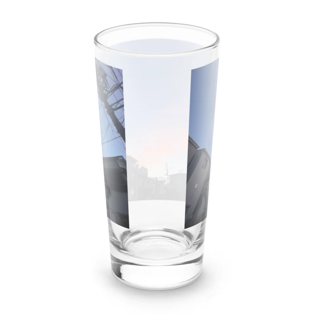 マツリのフォトショップの夕闇と夜空 Long Sized Water Glass :back