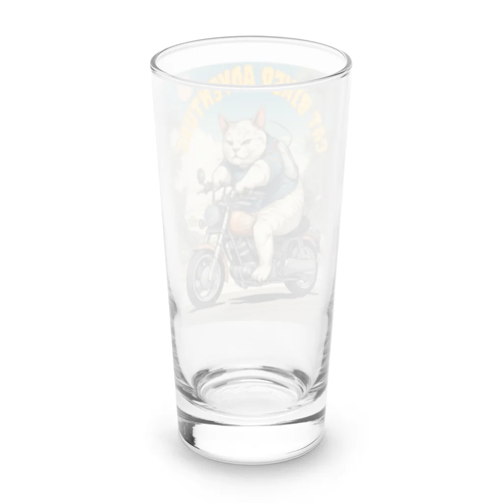 NECOSUIのキャットバイカー Long Sized Water Glass :back