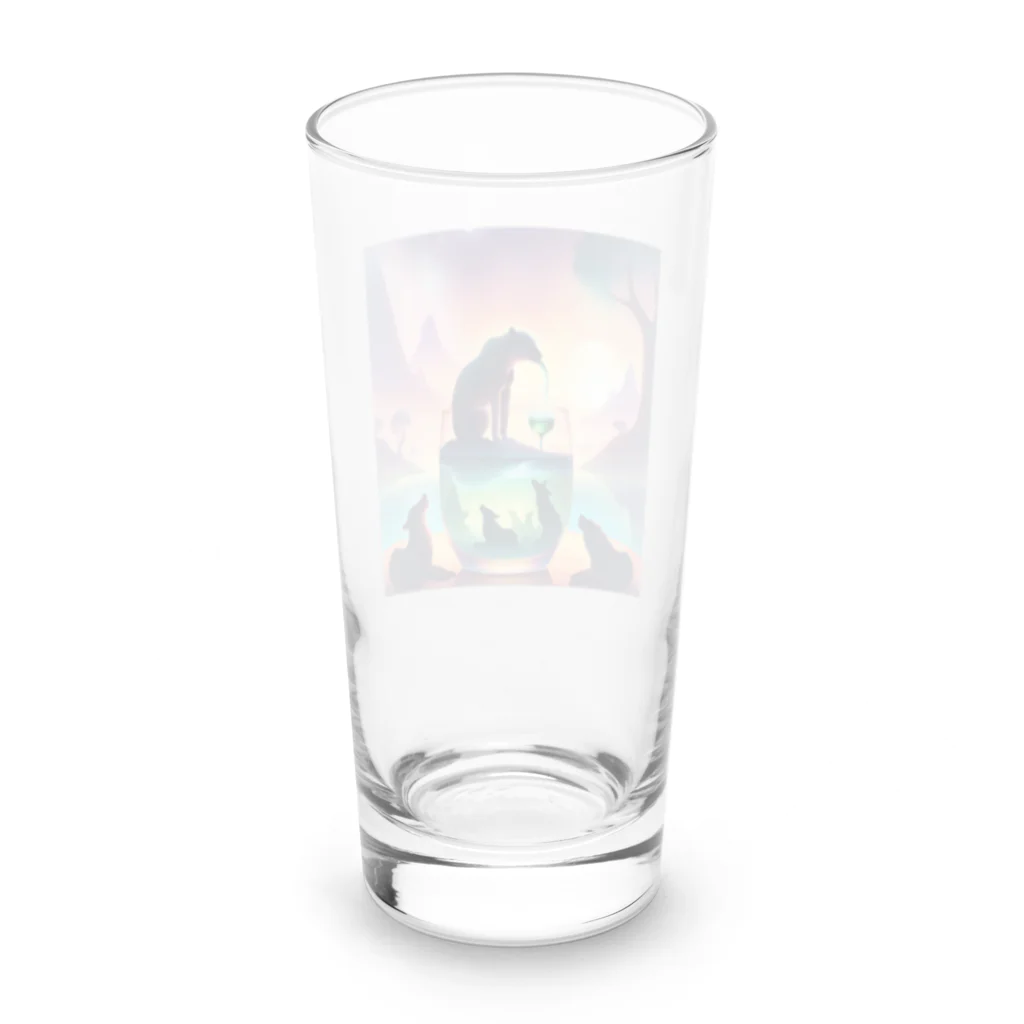 CAT-Gardenの動物達のオフ会 Long Sized Water Glass :back