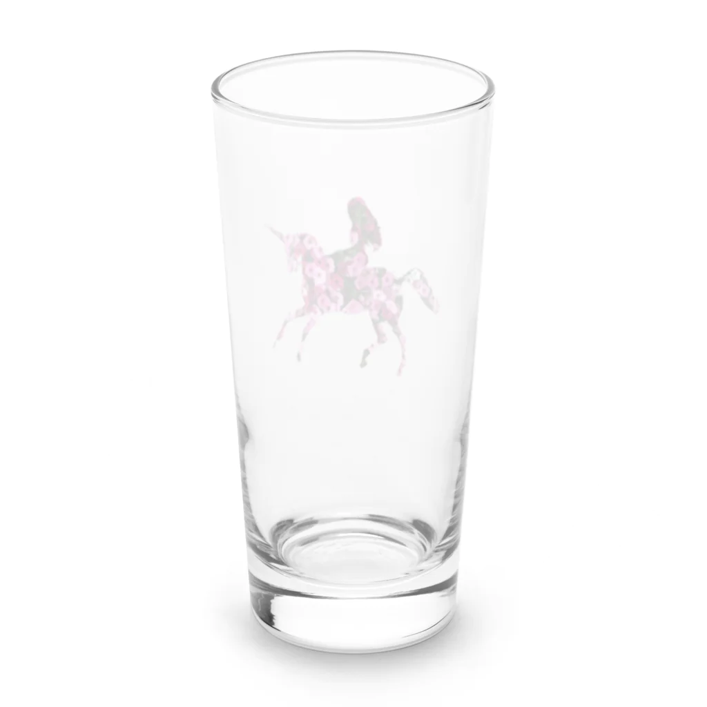 mumusのユニコーン　rose Long Sized Water Glass :back