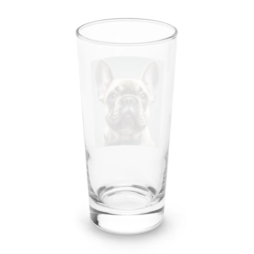 smile_happyのfrench bulldog Long Sized Water Glass :back