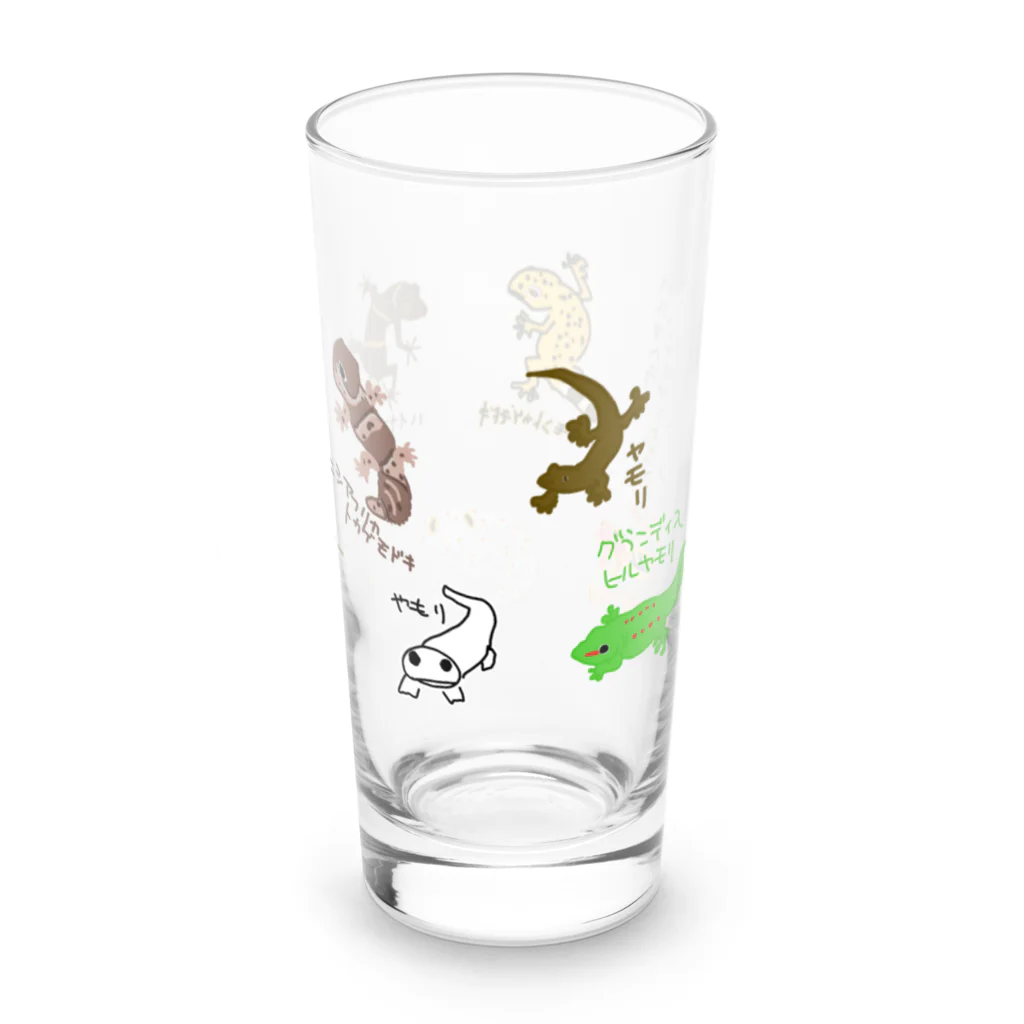 いきものや　のの（別館）のヤモリ！ヤモリ！ヤモリ！ Long Sized Water Glass :back