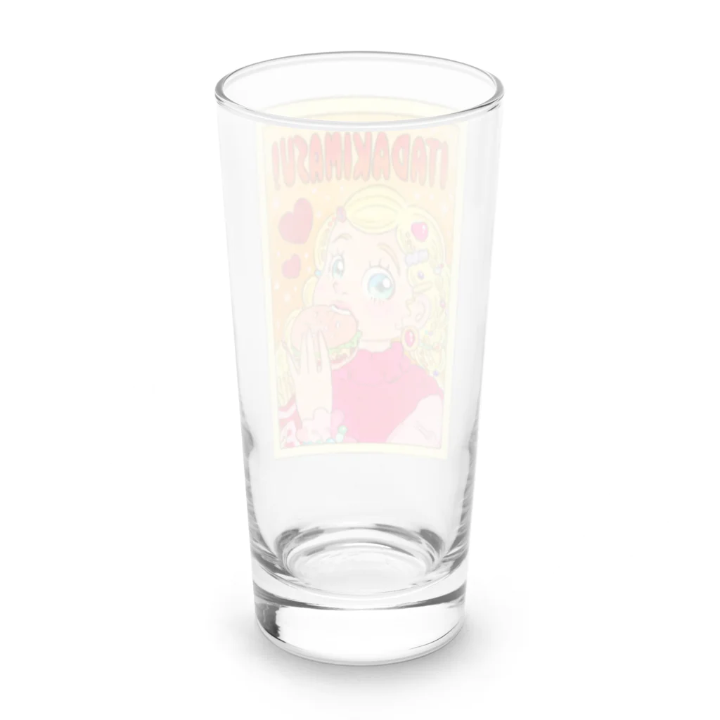 MomomosparkleのHamburgerタイム！ Long Sized Water Glass :back