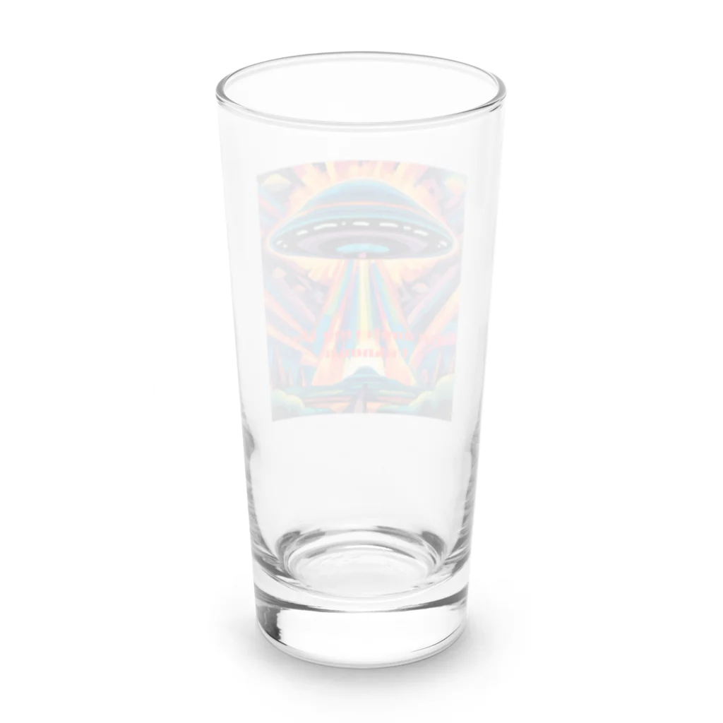 Zvookのサイケデリック　UFO Encountering the Unknown Long Sized Water Glass :back