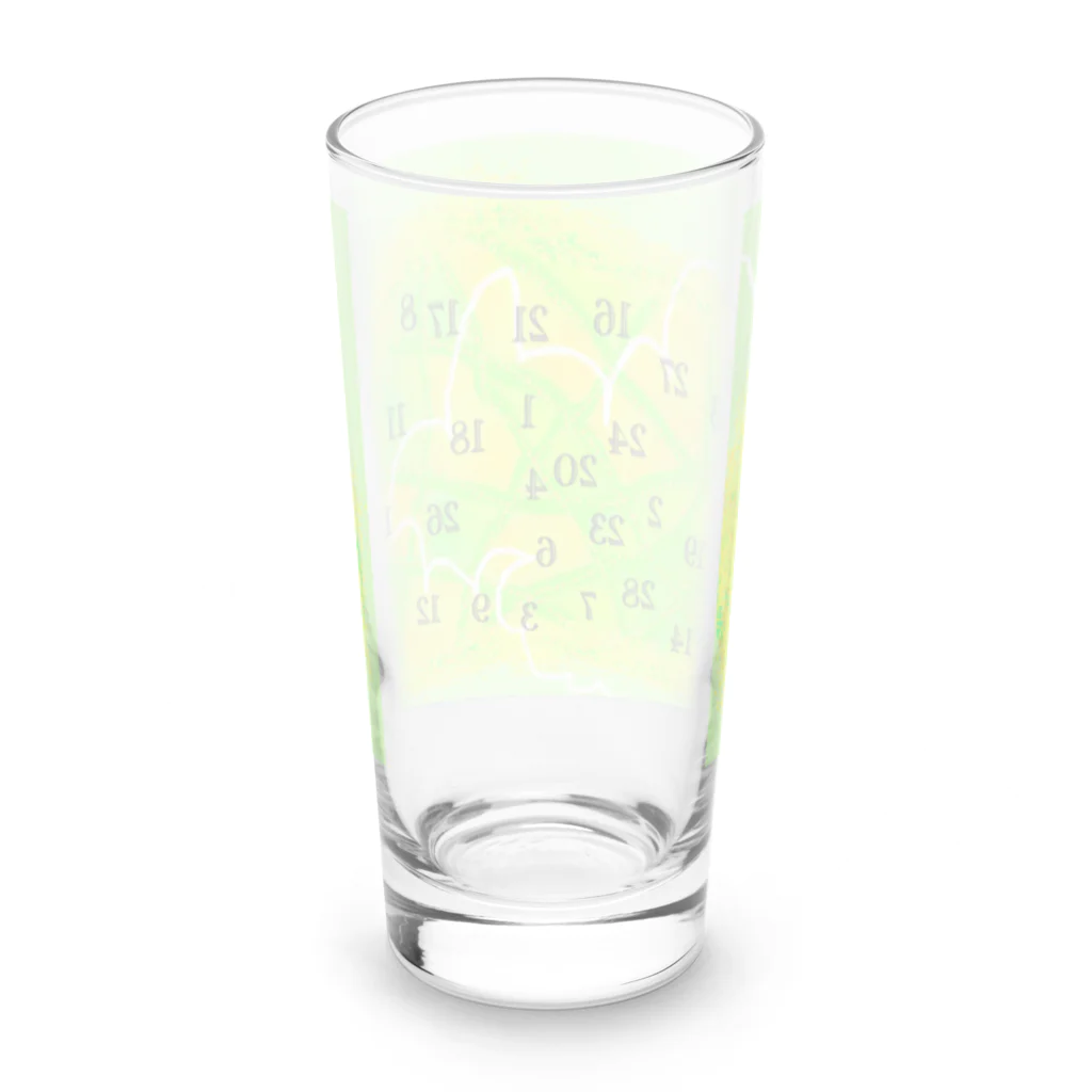 nijiirosorausagiの畑でジャンプ　お話の世界 【虹色空うさぎ】 Long Sized Water Glass :back