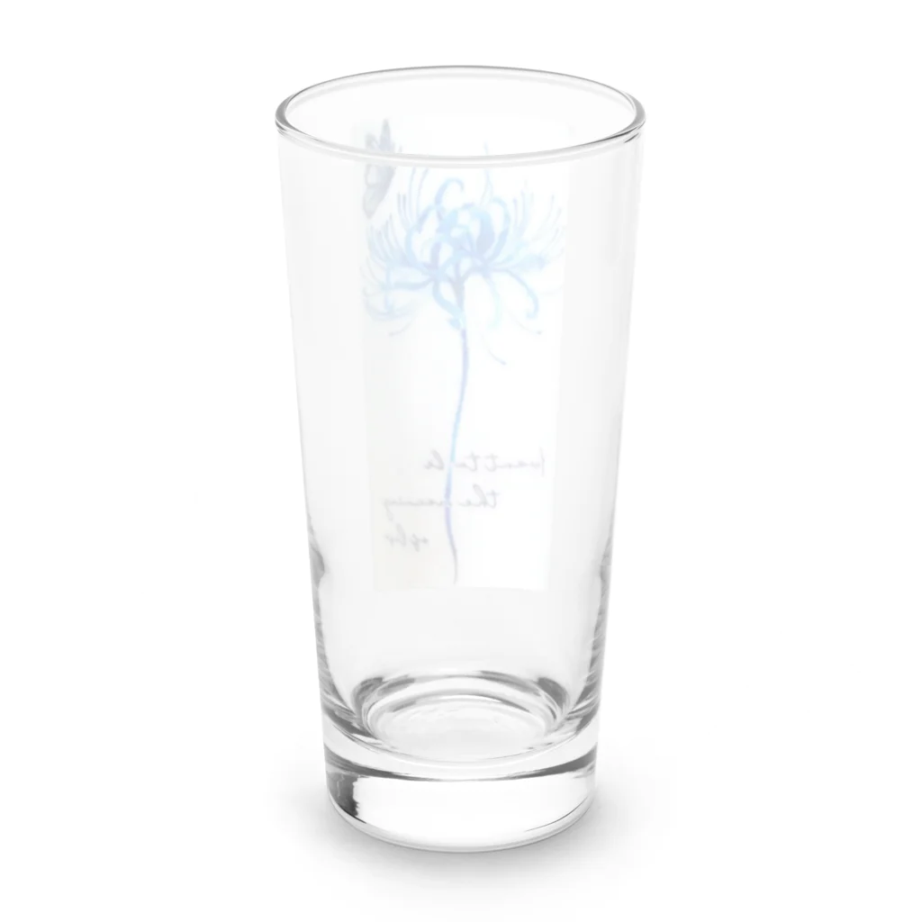 れの彼岸花.🦋色あり Long Sized Water Glass :back