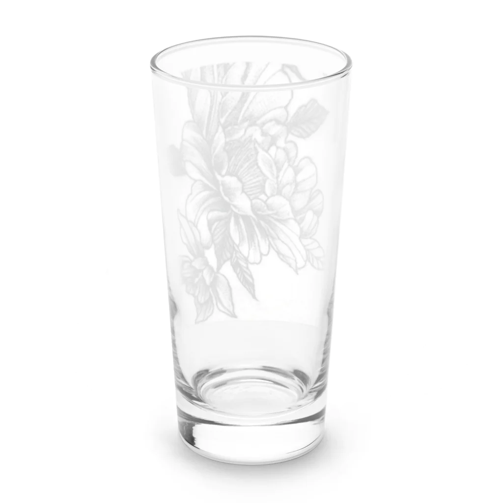 れの牡丹.オダマキ Long Sized Water Glass :back