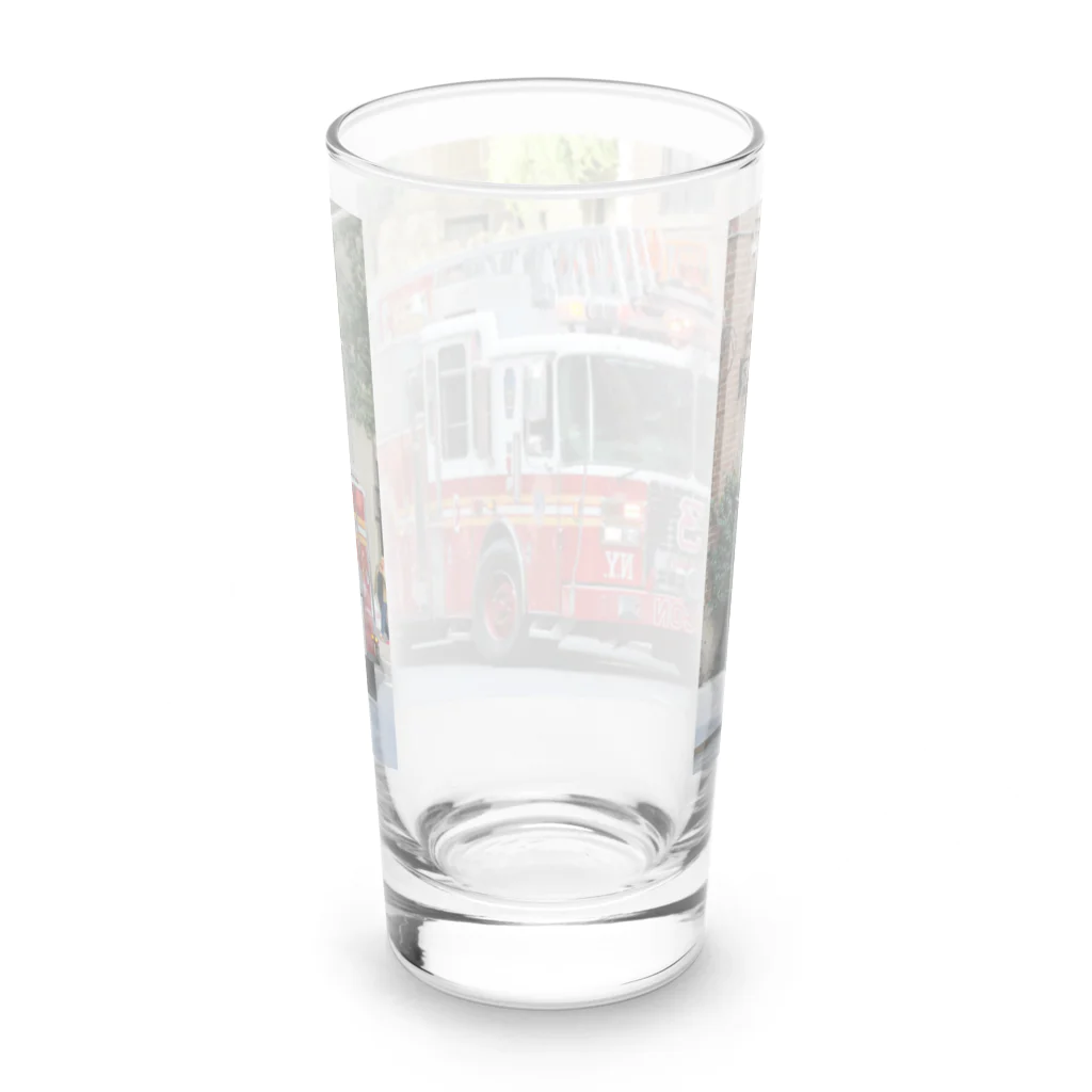 ビッグスマイルライフのかっこいいはしご車 Long Sized Water Glass :back