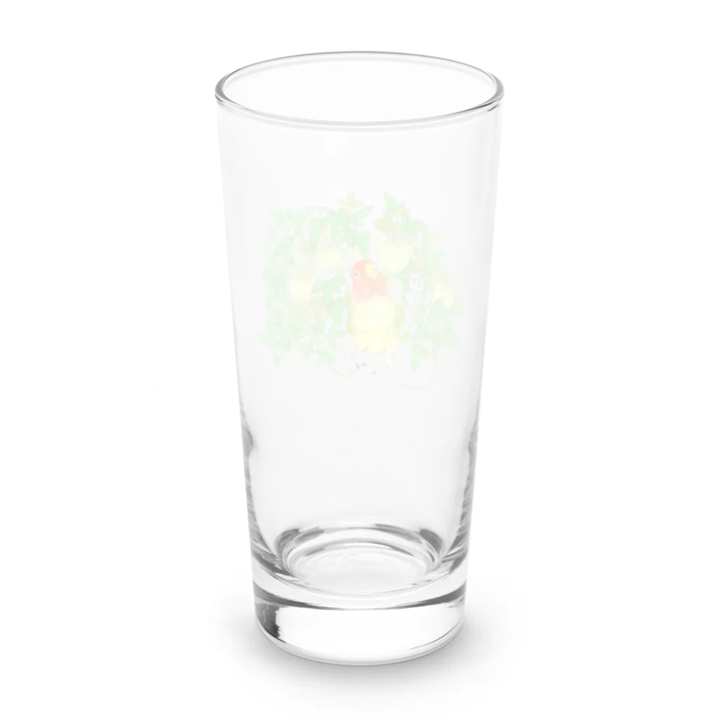 【コザクラインコ】オピーチョのお店の9月のオピーチョ【コザクラインコ】 Long Sized Water Glass :back