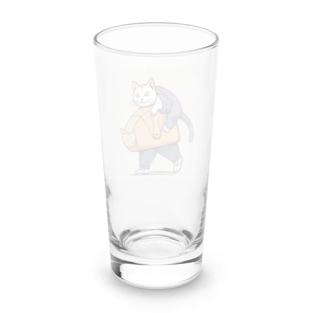 aoking_の不思議猫 Long Sized Water Glass :back