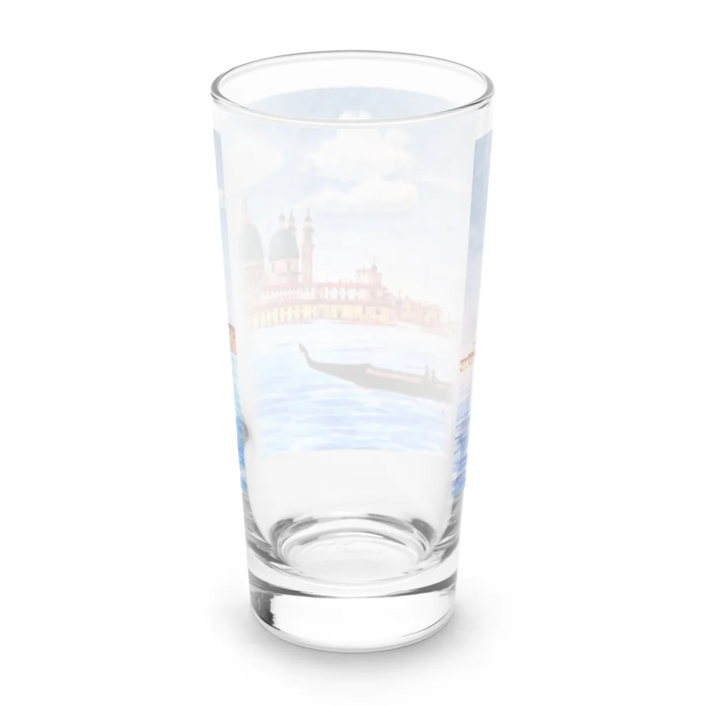 がぶちゃんのベネチア　ゴンドラの風景 Long Sized Water Glass :back