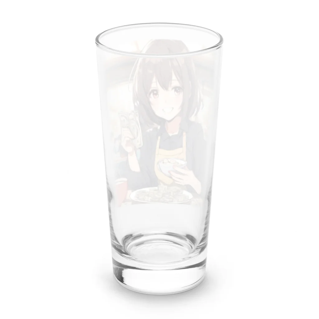 NIJIIRO_CHIHARUの隠れ家ケーキ屋さんの母35歳 Long Sized Water Glass :back