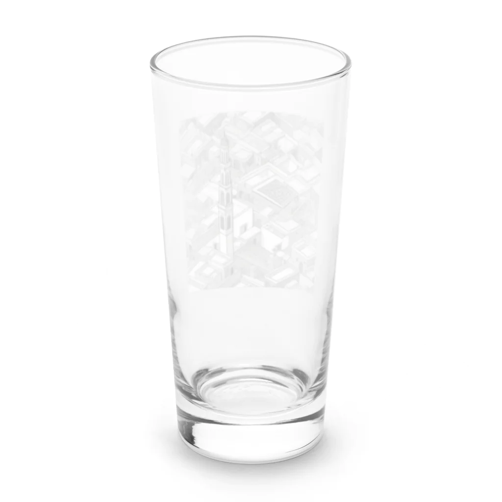 YoMiTの有名な観光スポットイメージ画像：モロッコのマラケシュ旧市街（モロッコ、マラケシュ） Long Sized Water Glass :back