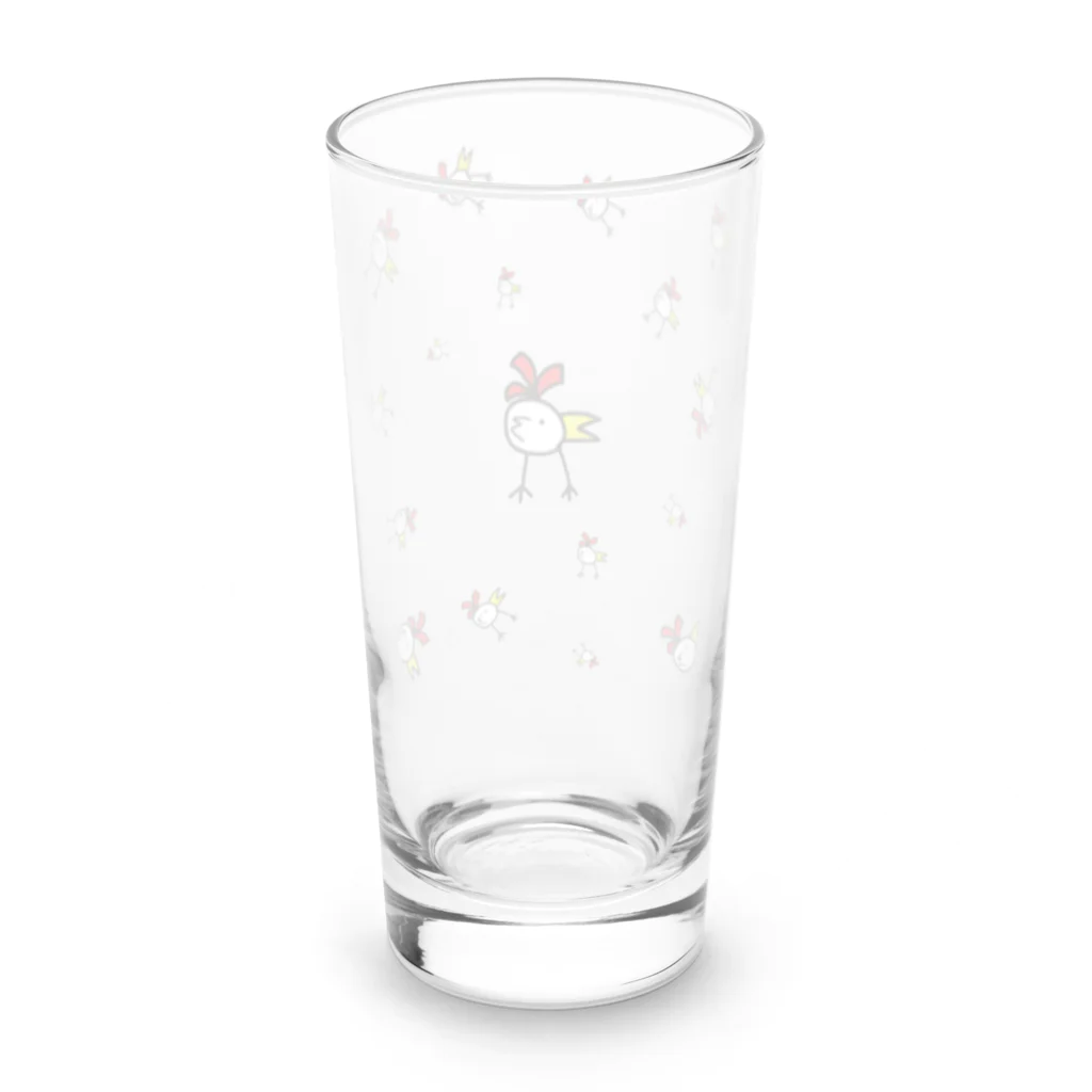 劇団ハートランド高橋亜矢子のにわにわなんわにわとり？ Long Sized Water Glass :back