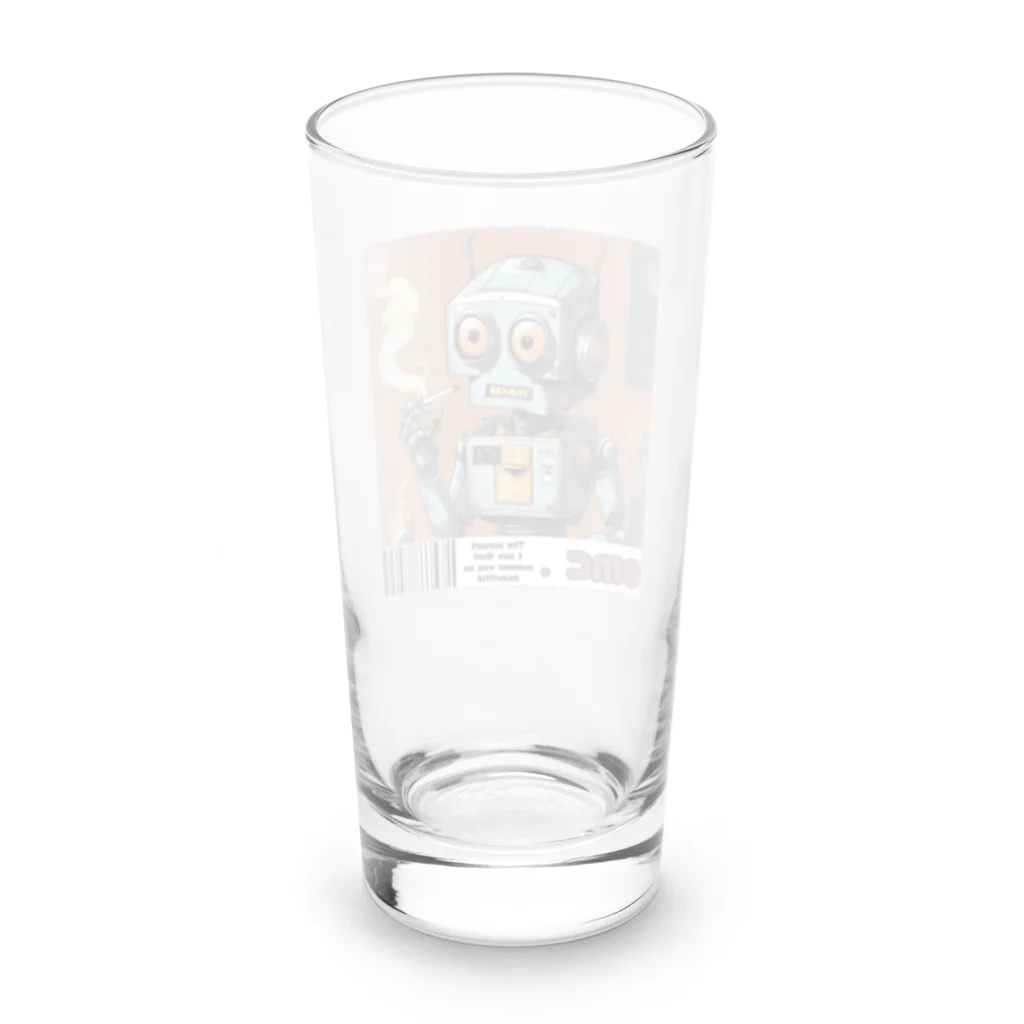 おもちショップの一服ロボくん Long Sized Water Glass :back