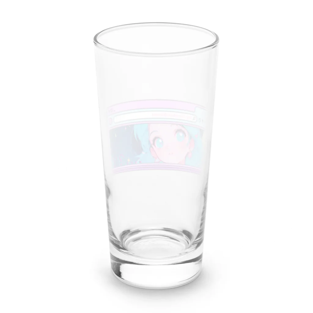 酒酔屋の爽ちゃんのneon city girl Long Sized Water Glass :back