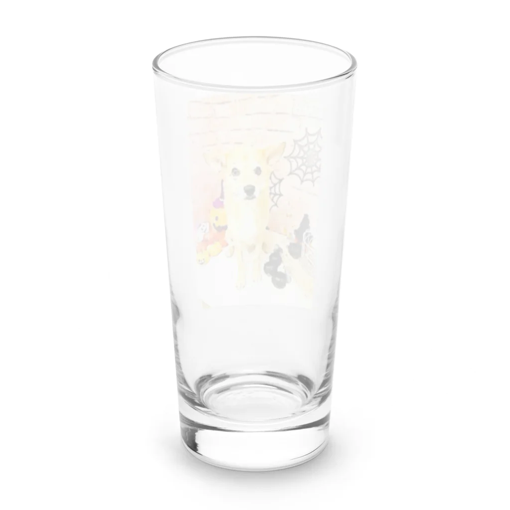 しばいぬ1大好き屋の可愛いしばわんHappyHalloweenグッズ Long Sized Water Glass :back