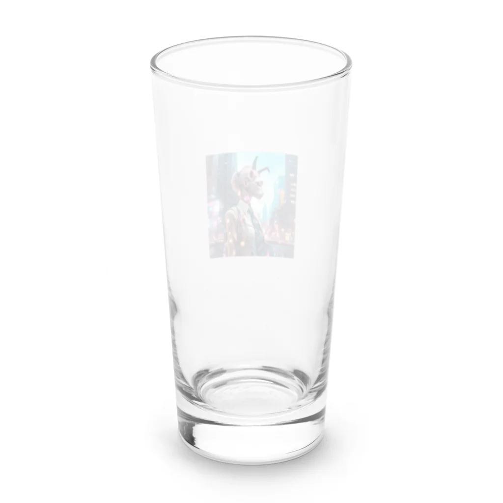 𝔔𝔘𝔒ℜℑ𝔄のCyberpunk giraffe Long Sized Water Glass :back