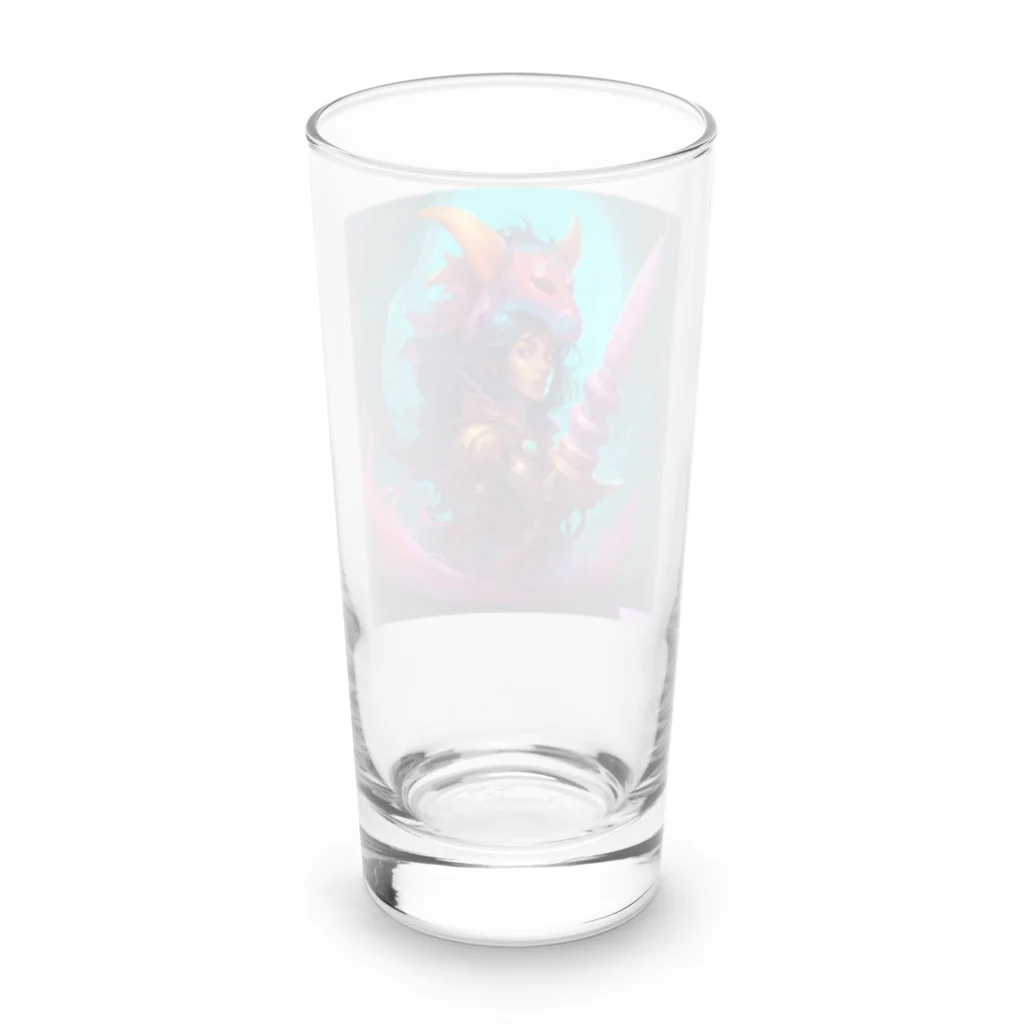 AI.comのAIびじょモンアート Long Sized Water Glass :back