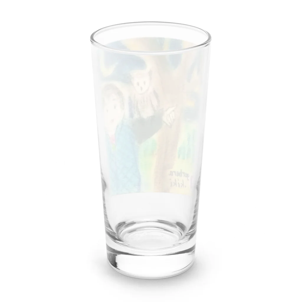 キキとココからのいおちゃん＆フクロウくん Long Sized Water Glass :back