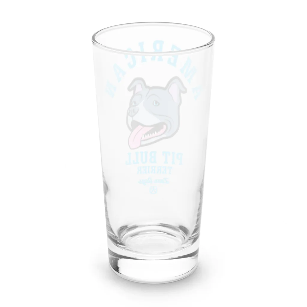 LONESOME TYPE ススのLove❤️Dogs（アメリカンピットブルテリア・青鼻） Long Sized Water Glass :back