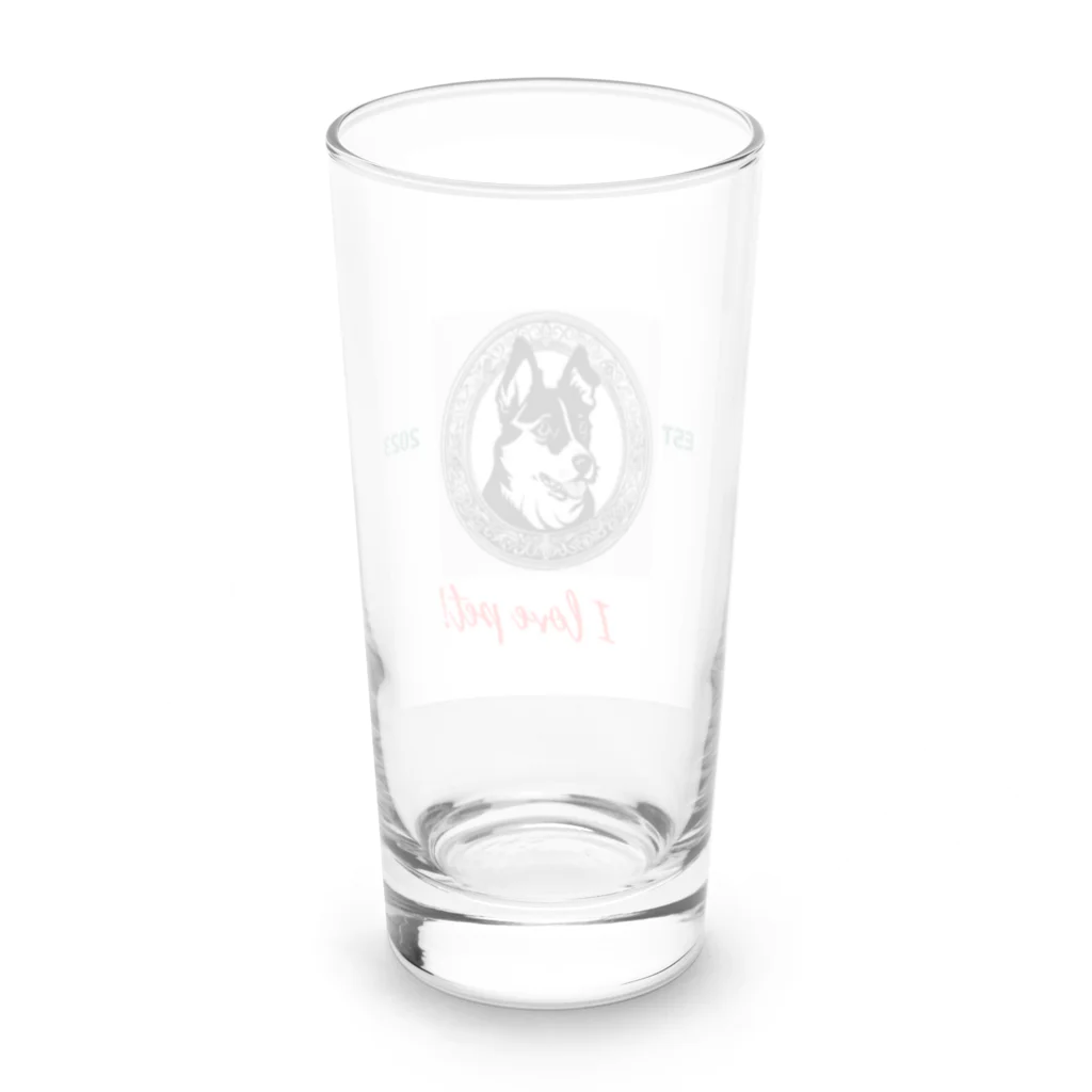 ワンダーワールド・ワンストップのDog　ペット好き④ Long Sized Water Glass :back