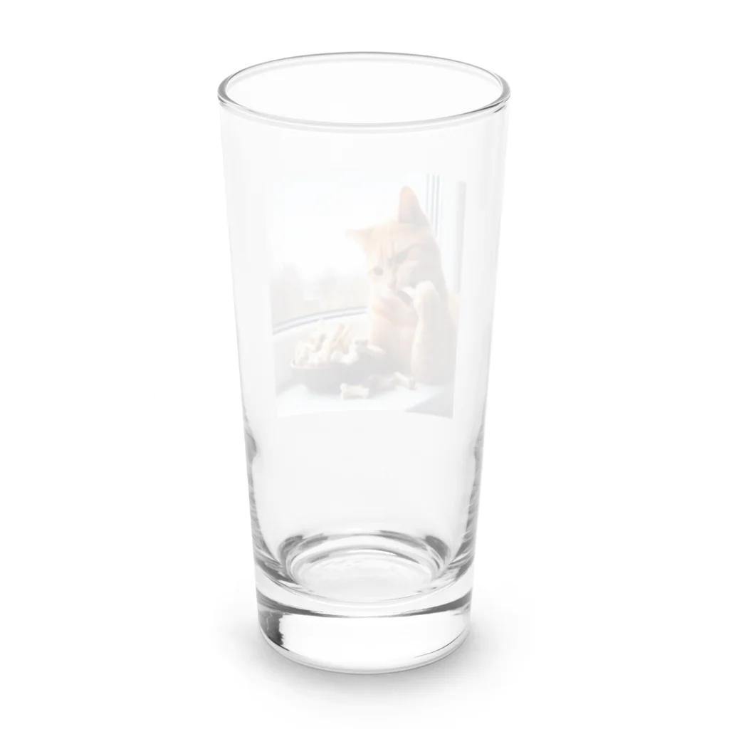 Shiba_IncのBones & Cats（骨 & 猫） Long Sized Water Glass :back