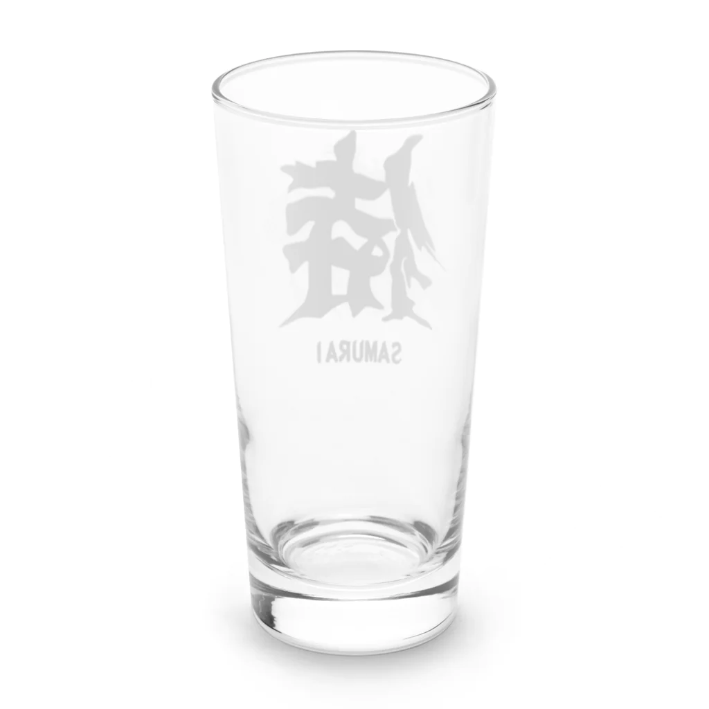 スタジオ・ロングワンのアメリカで着る侍Ｔシャツ！samurai original illustration fashion  Long Sized Water Glass :back