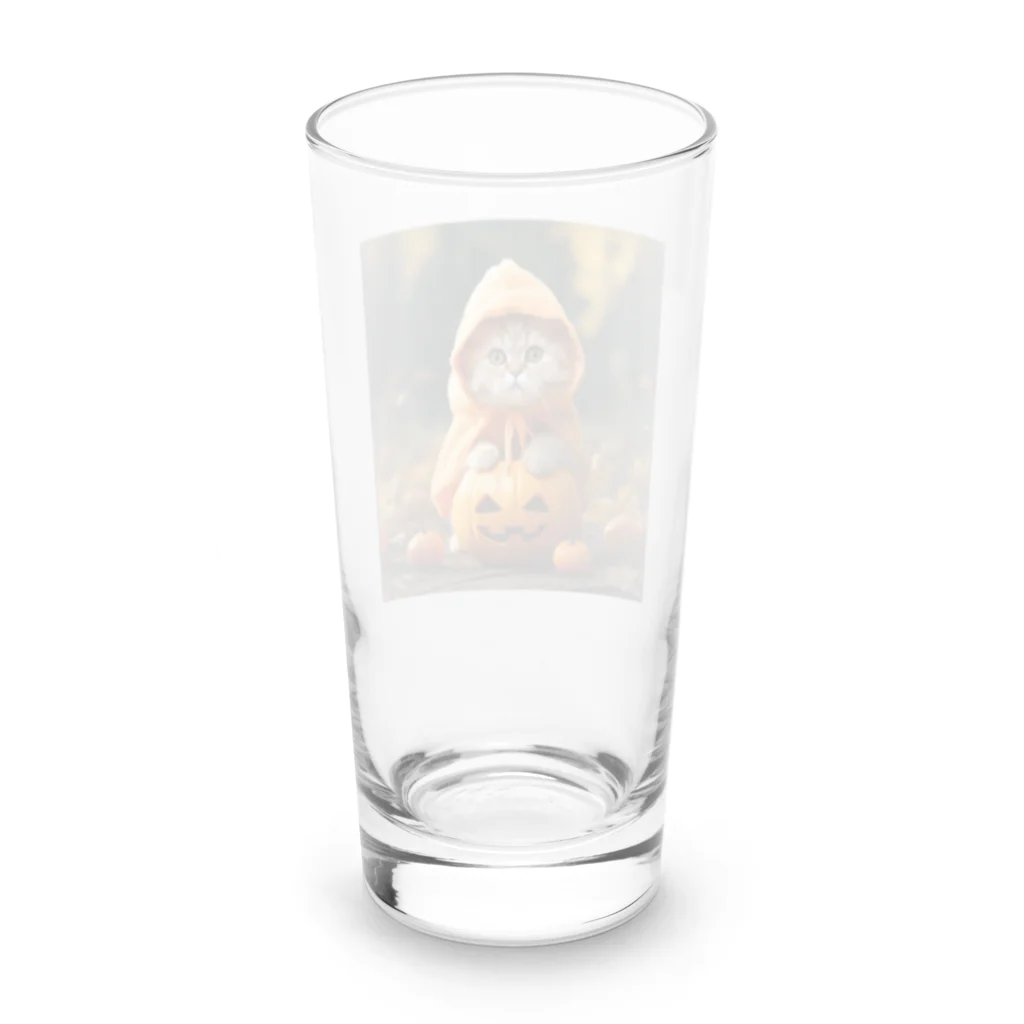 Catharinesのネコのハロウィン Long Sized Water Glass :back