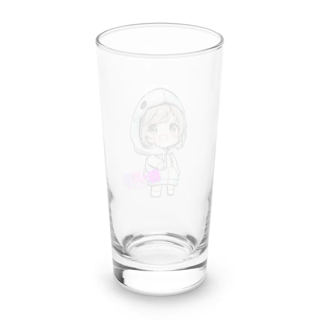 春乃遊羽アイディアイラストショップの春乃遊羽チビキャラ Long Sized Water Glass :back