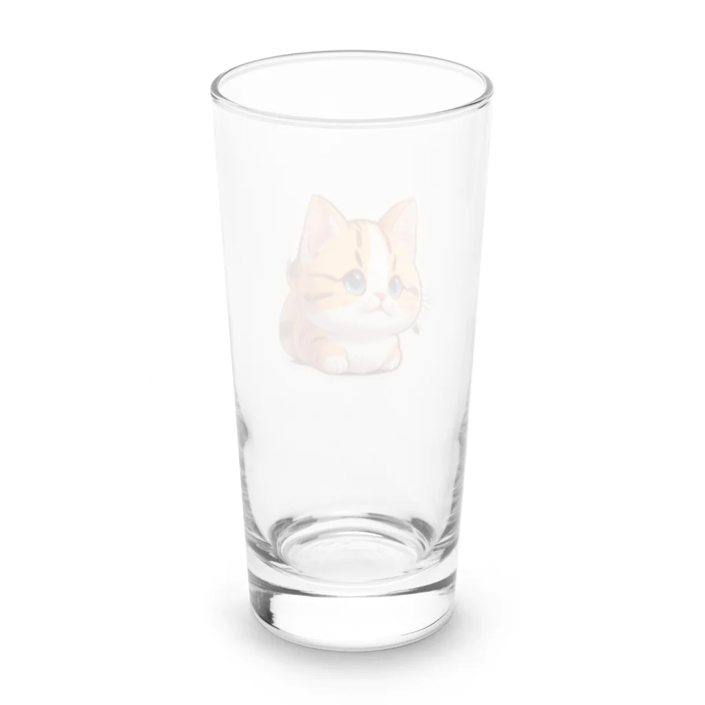 Auraのまん丸猫ちゃん Long Sized Water Glass :back