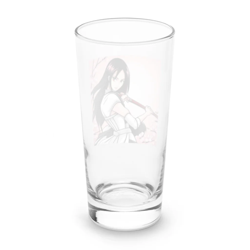 maco9486の女戦士 Long Sized Water Glass :back