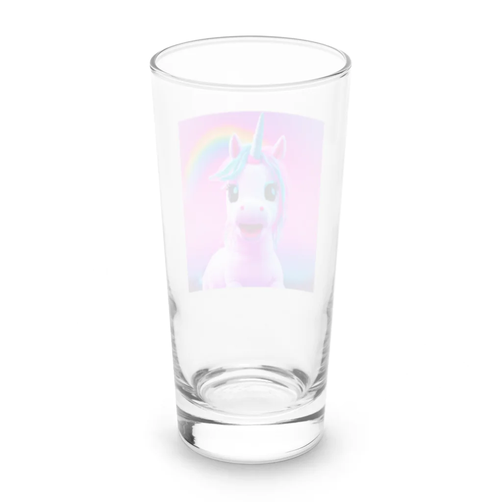 unicorn_dreamsのわたしミライから来たユニ Long Sized Water Glass :back