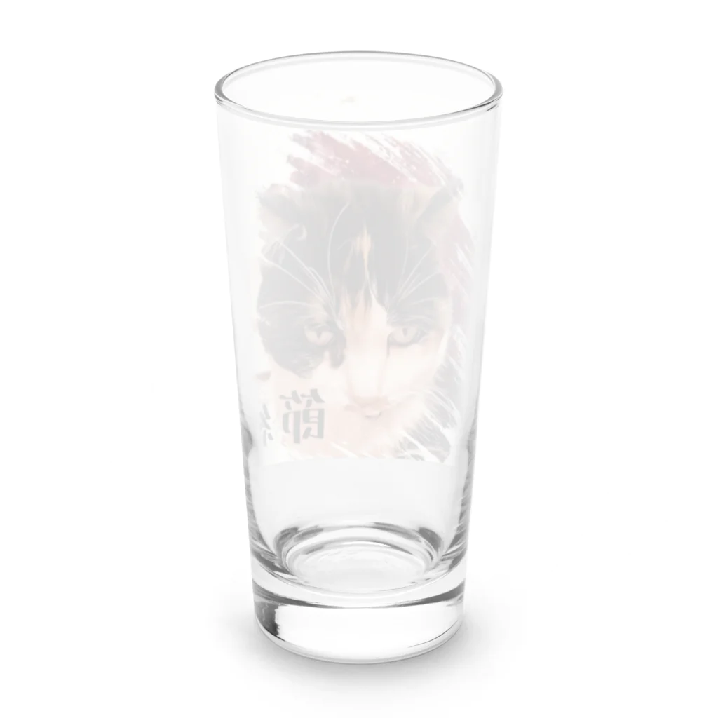 じろきちels-02cの節約三毛猫なっちゃん Long Sized Water Glass :back