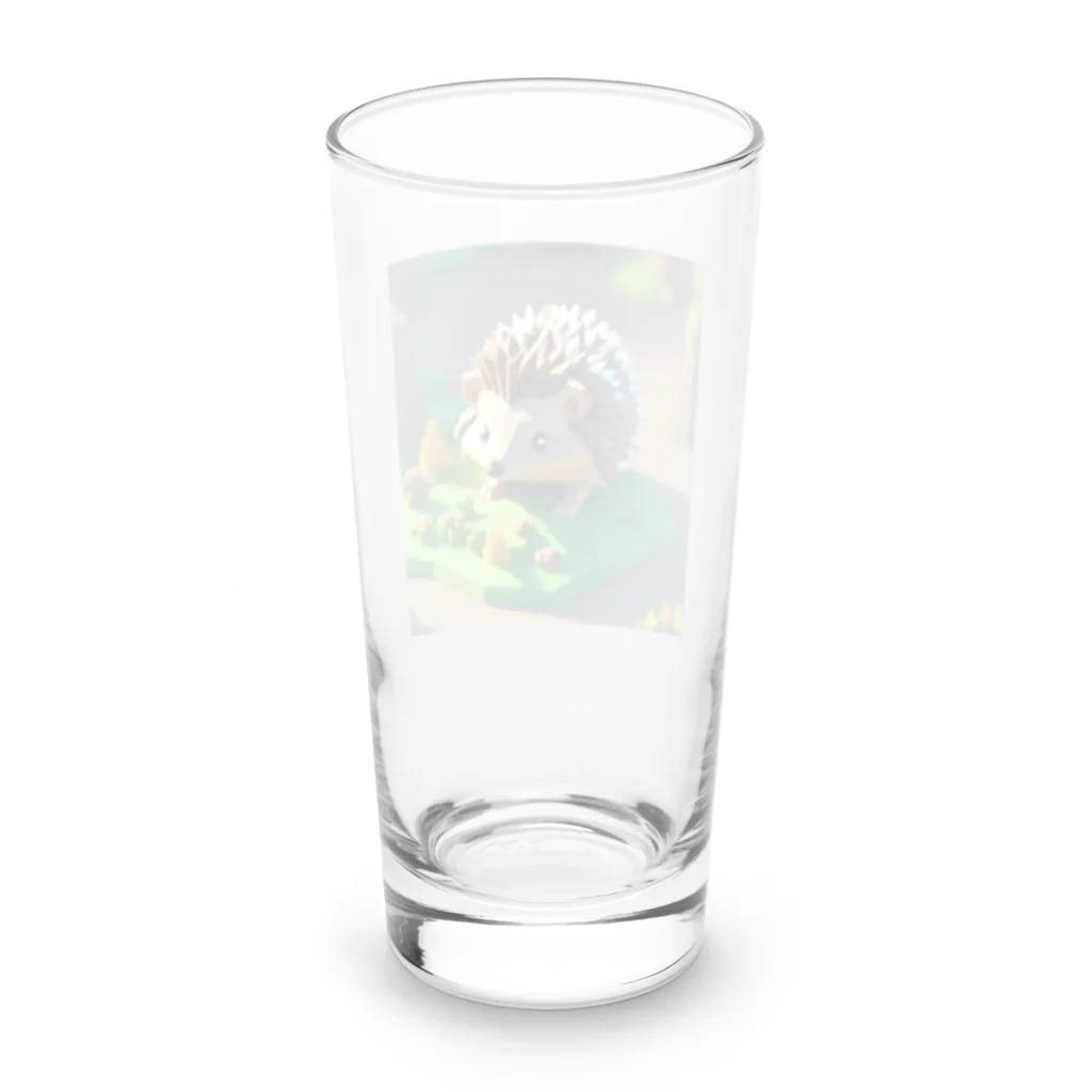 himatoroのマイクラ的なハリネズミ Long Sized Water Glass :back