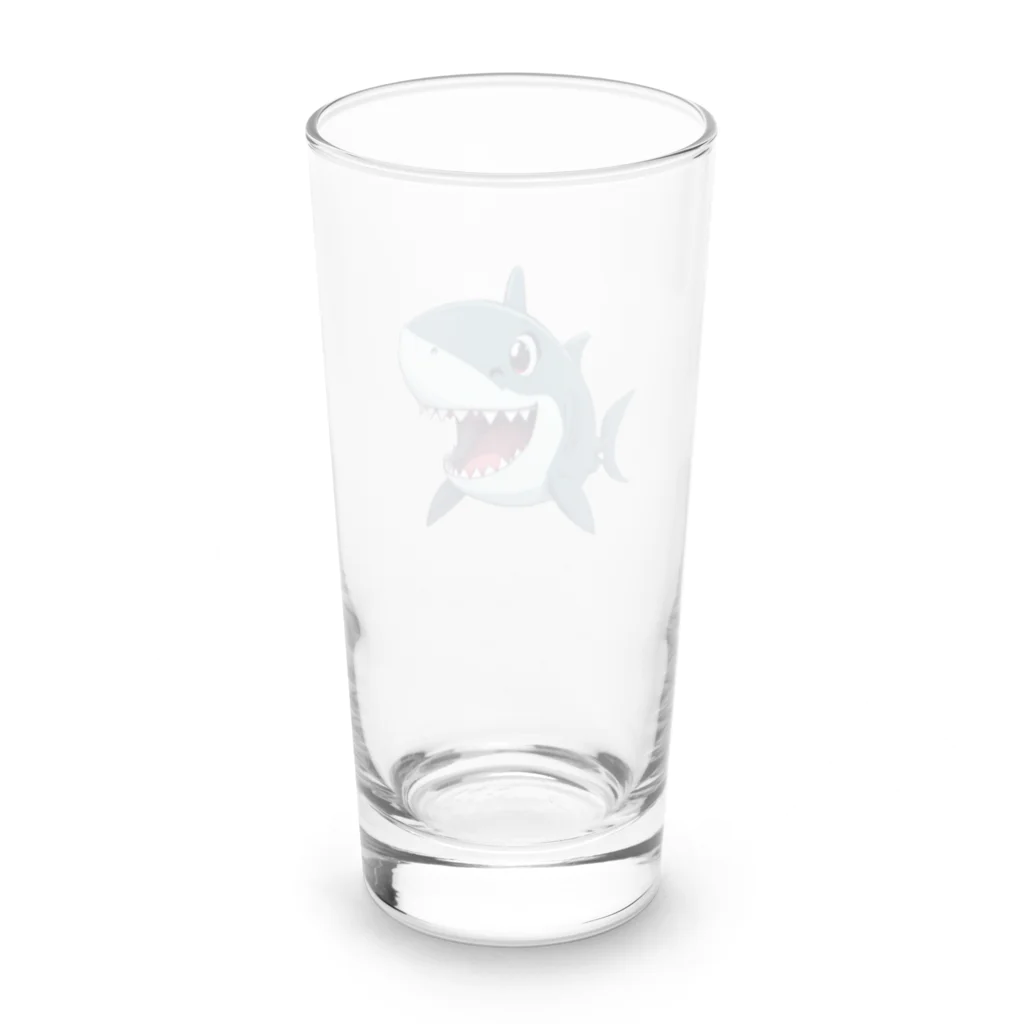 黒猫くんのかわいい鮫 Long Sized Water Glass :back